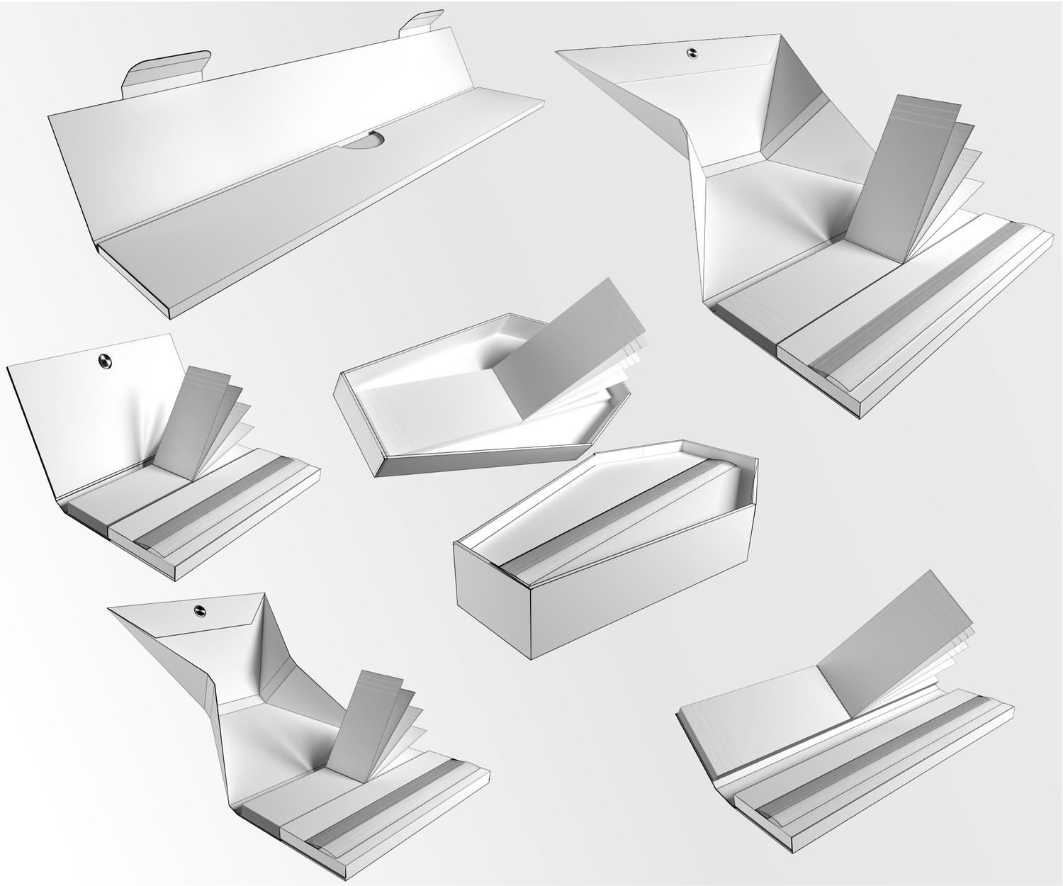 Booklet Type King Size Rolling Kit Rolls Tips