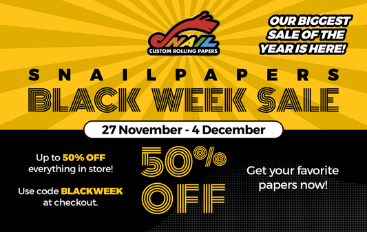BLACK WEEK IS HERE! Get Up to 50% Off All Custom Products!