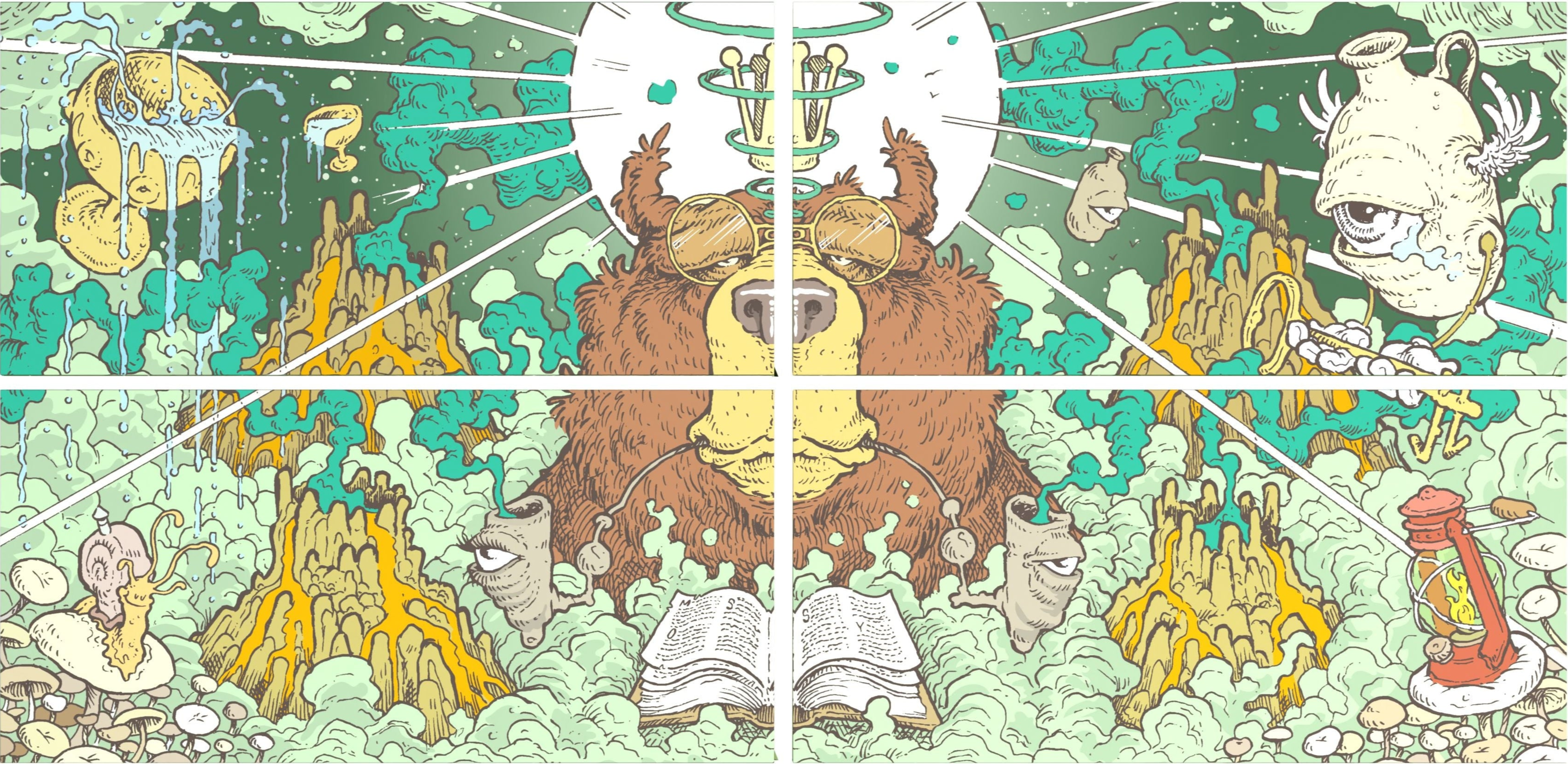 Snail Papers Artists Mossy Giant Bear