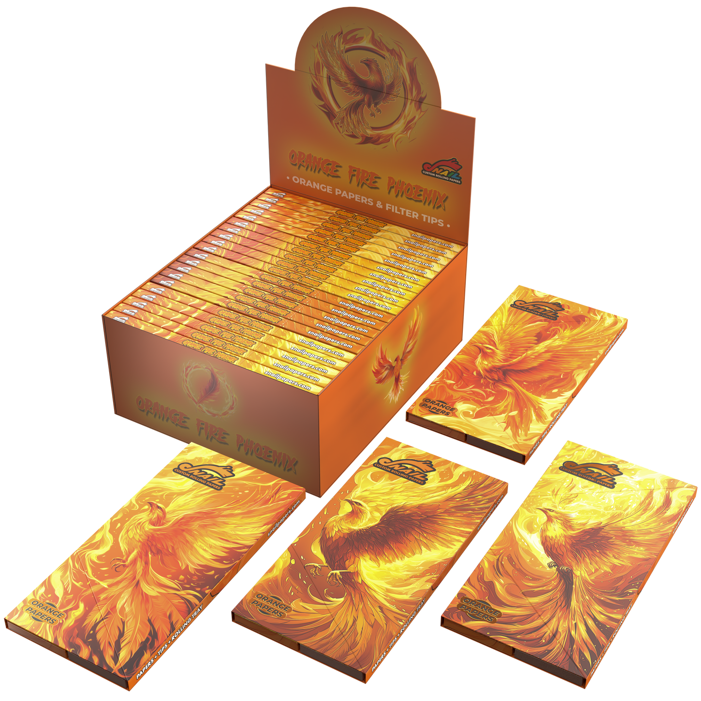 Orange Fire Phoenix